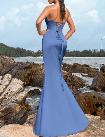 Rochie lunga Faeriesty, albastru