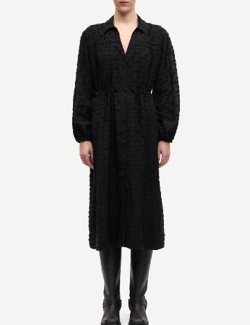 Rochie medie Samsoe Samsoe, negru