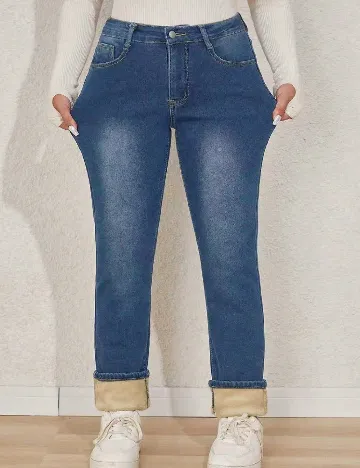 Blugi SHEIN CURVE, albastru