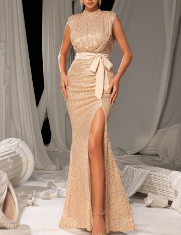 Rochie lunga Faeriesty, crem