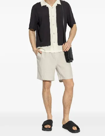 Pantaloni scurti Samsoe Samsoe, bej