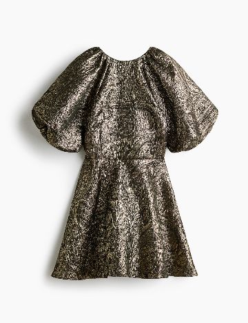 Rochie scurta H&M, auriu/negru