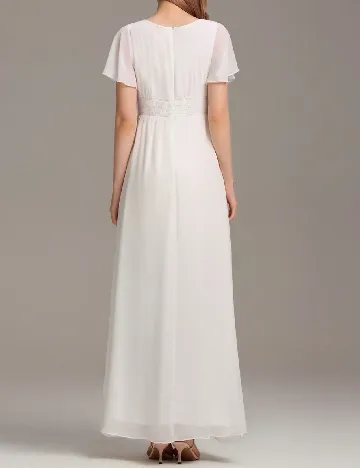 Rochie lunga Ever-Pretty, alb