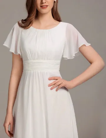 Rochie lunga Ever-Pretty, alb