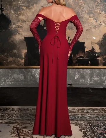 Rochie lunga VIPGIRL, rosu