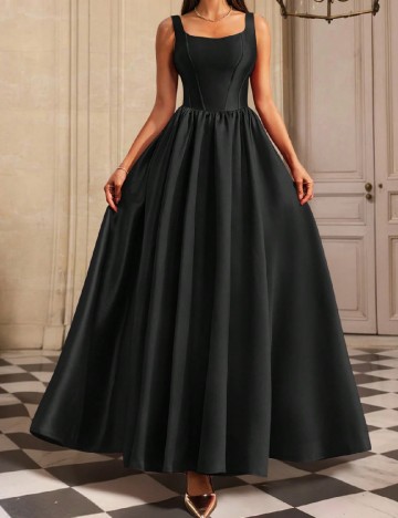 Rochie lunga VIPGIRL, negru