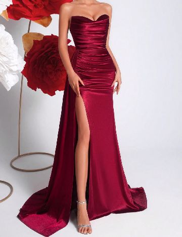 Rochie lunga ADYCE, rosu