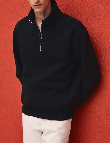 Pulover Oversize H&M, negru