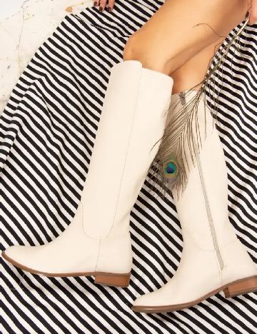 Cizme Fox Shoes, crem
