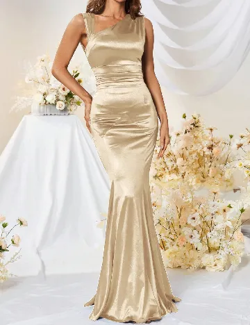 Rochie lunga MUXXN, crem