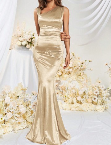 Rochie lunga MUXXN, crem