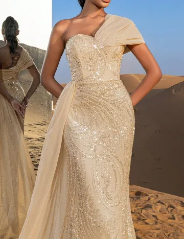 Rochie lunga SHEIN, crem