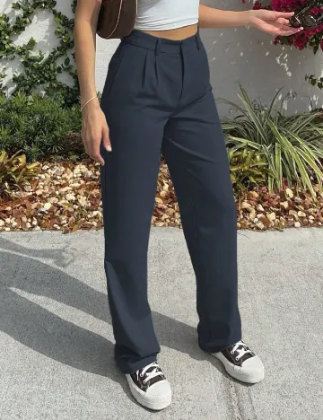 Pantaloni Myoursa, albastru