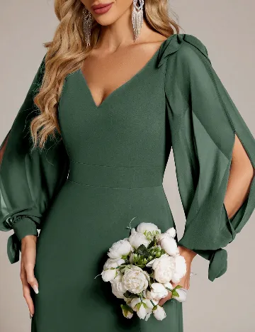 Rochie lunga Ever-Pretty, verde