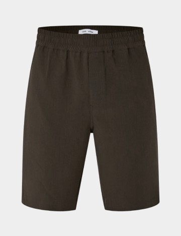 Pantaloni scurti Samsoe Samsoe, maro