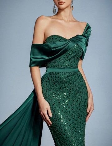 Rochie lunga Faeriesty, verde
