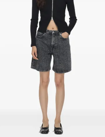 Pantaloni scurti Samsoe Samsoe, gri