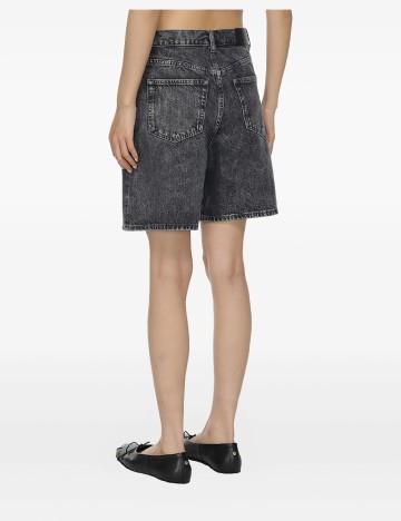 Pantaloni scurti Samsoe Samsoe, gri
