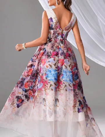 Rochie lunga Miss Tian Co, floral print