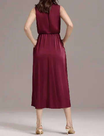 Rochie medie Ever-Pretty, visiniu