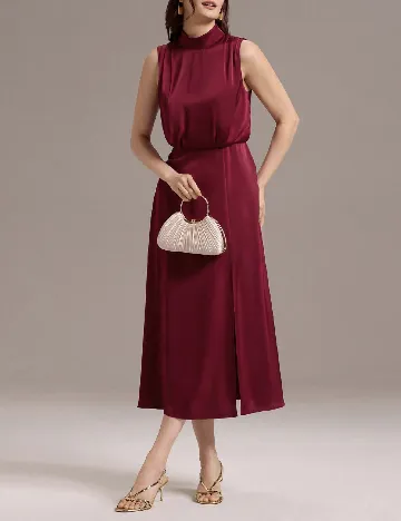Rochie medie Ever-Pretty, visiniu