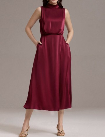Rochie medie Ever-Pretty, visiniu