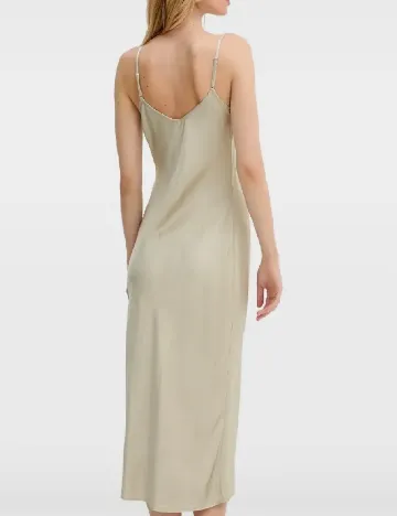 Rochie medie Samsoe Samsoe, verde deschis