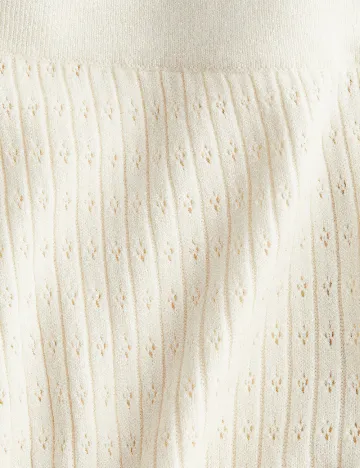 Pantaloni H&M, crem