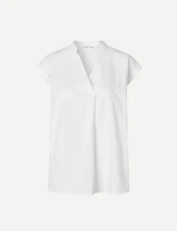 Bluza Samsoe Samsoe, alb