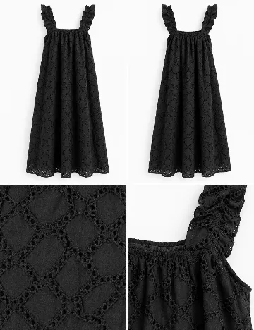 Rochie medie Samsoe Samsoe, negru