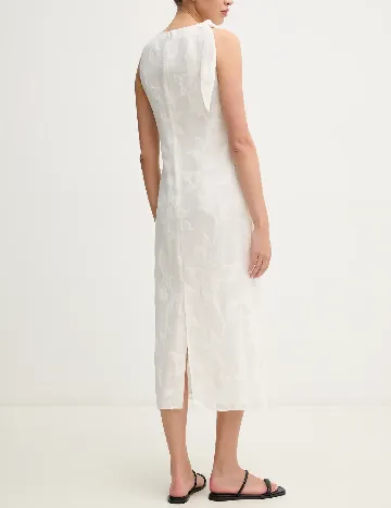 Rochie medie Samsoe Samsoe, alb