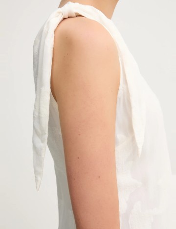 Rochie medie Samsoe Samsoe, alb