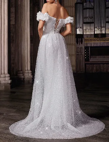 Rochie lunga LUVISTRUE, alba