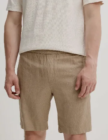 Pantaloni scurti Samsoe Samsoe, maro