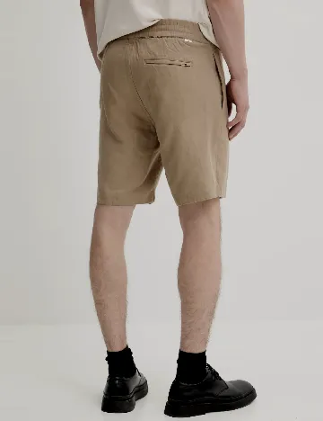 Pantaloni scurti Samsoe Samsoe, maro