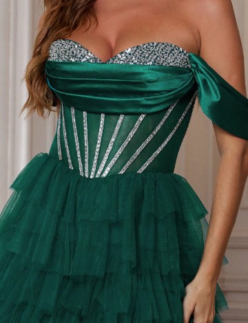 Rochie lunga SHEIN, verde