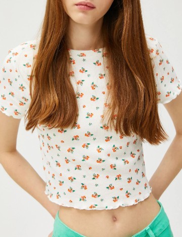 Top Koton, floral print