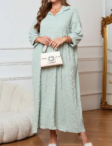 Rochie lunga SHEIN CURVE, verde
