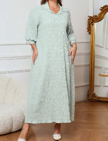 Rochie lunga SHEIN CURVE, verde