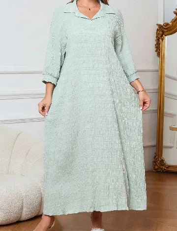 Rochie lunga SHEIN CURVE, verde