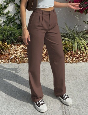 Pantaloni Myoursa, maro