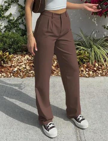 Pantaloni Myoursa, maro