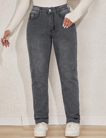 Blugi SHEIN CURVE, gri