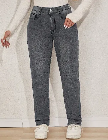 Blugi SHEIN CURVE, gri