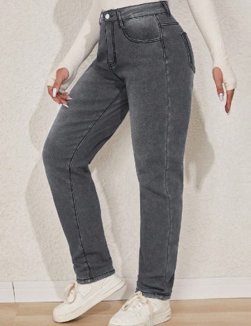 Blugi SHEIN CURVE, gri