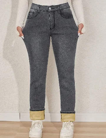 Blugi SHEIN CURVE, gri