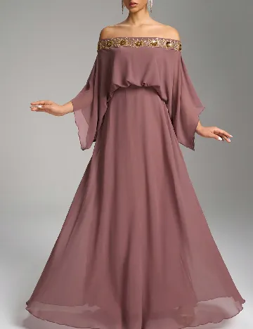 Rochie lunga Supgir, roz
