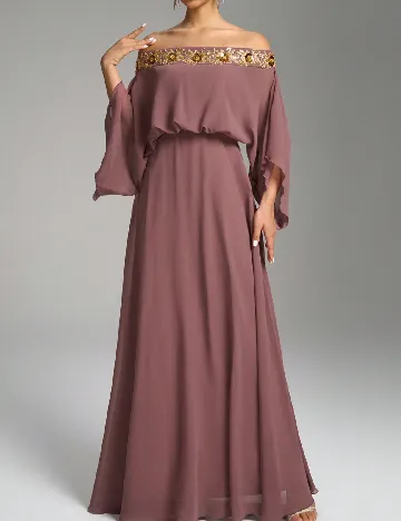 Rochie lunga Supgir, roz