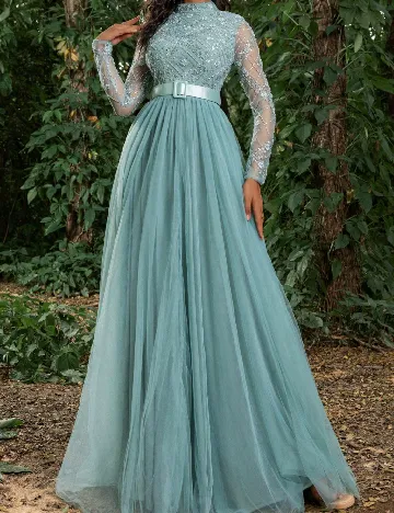 Rochie lunga Faeriesty, albastru