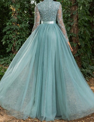 Rochie lunga Faeriesty, albastru
